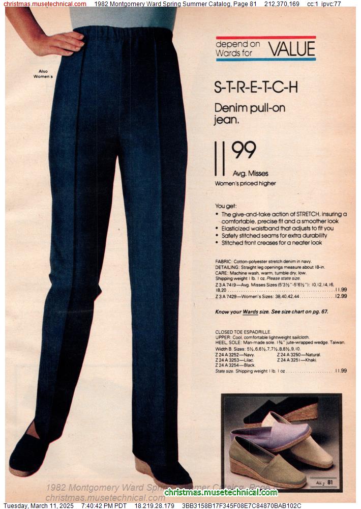 1982 Montgomery Ward Spring Summer Catalog, Page 81