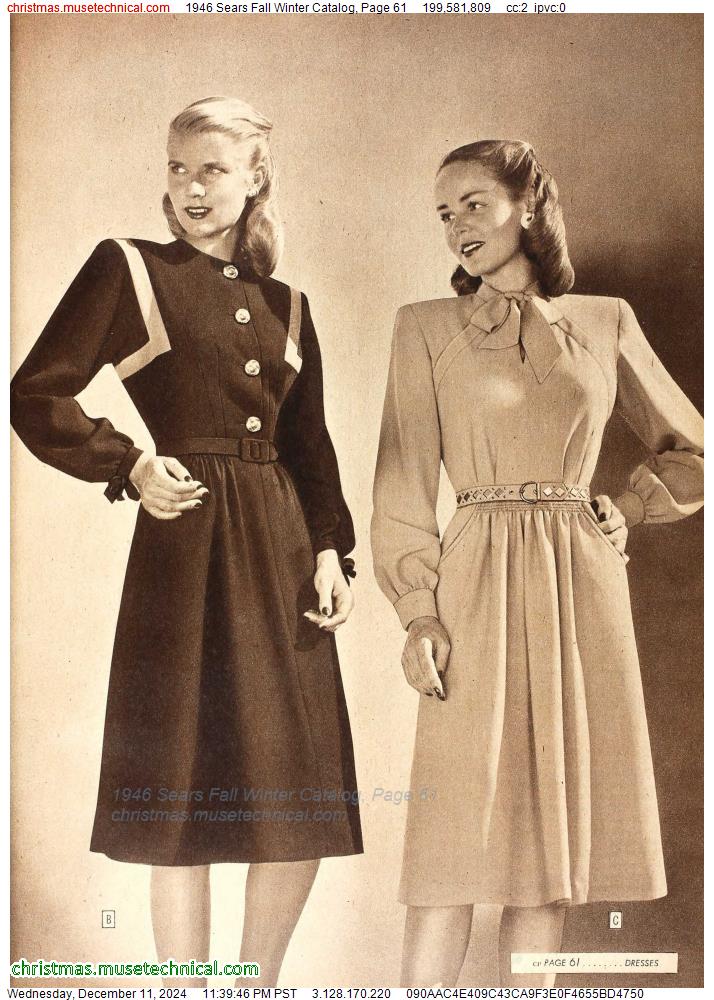 1946 Sears Fall Winter Catalog, Page 61