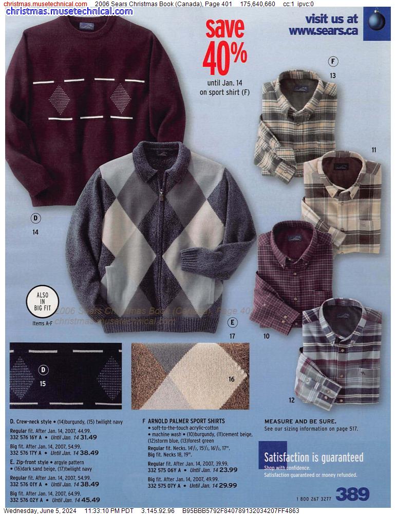2006 Sears Christmas Book (Canada), Page 401