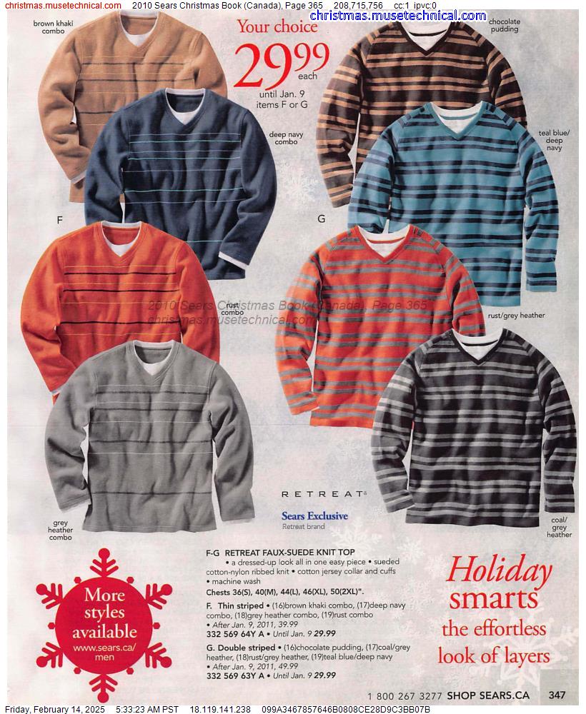 2010 Sears Christmas Book (Canada), Page 365