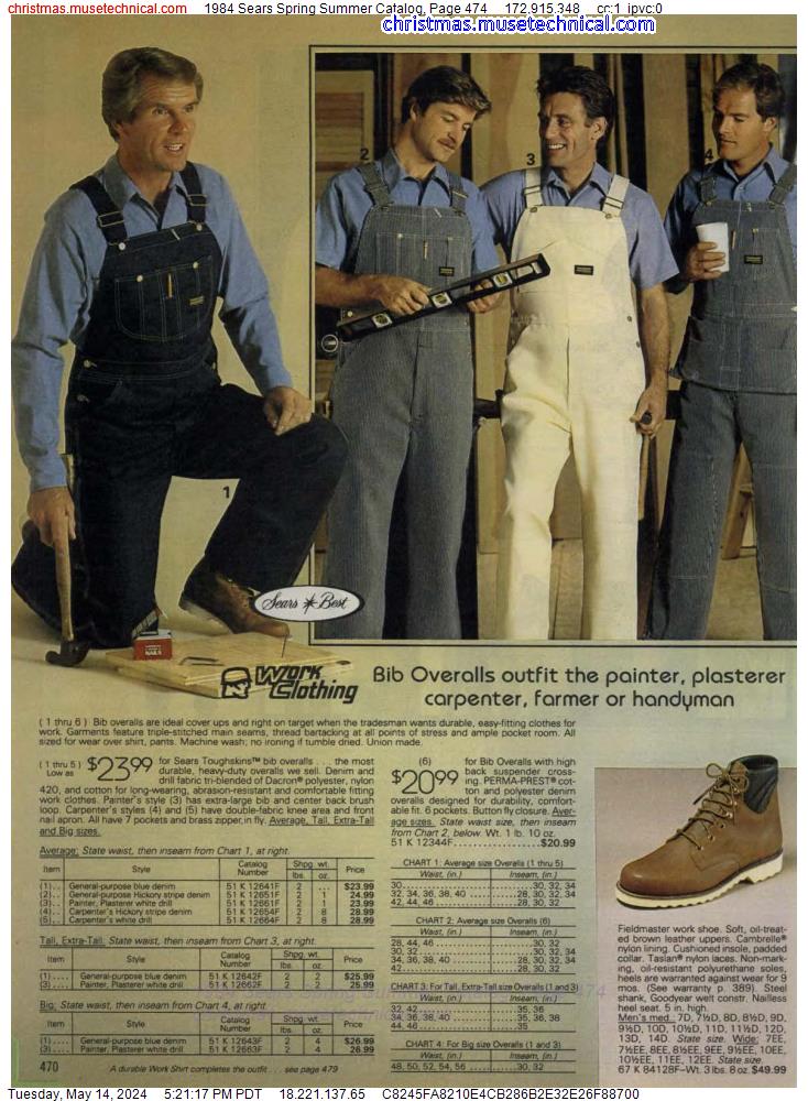 1984 Sears Spring Summer Catalog, Page 474