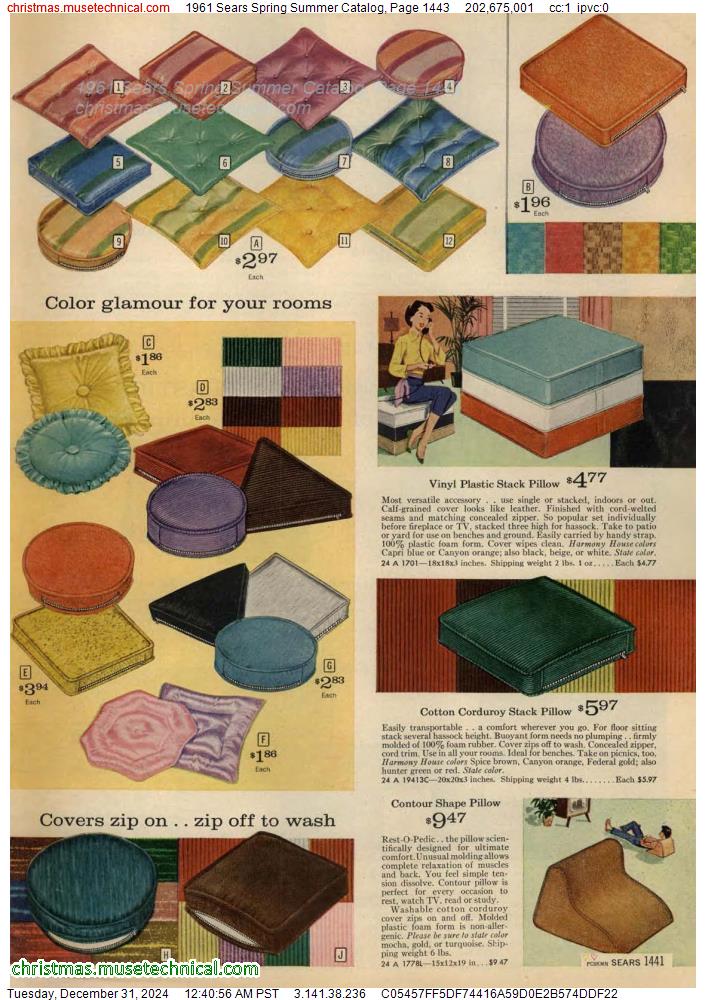 1961 Sears Spring Summer Catalog, Page 1443