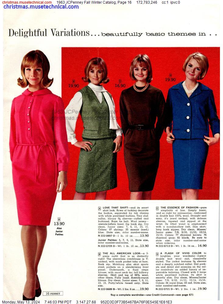 1963 JCPenney Fall Winter Catalog, Page 16
