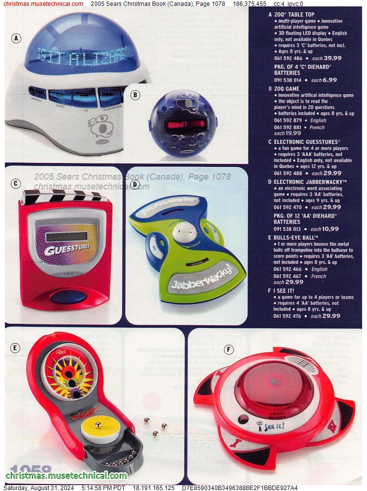 2005 Sears Christmas Book (Canada), Page 1078