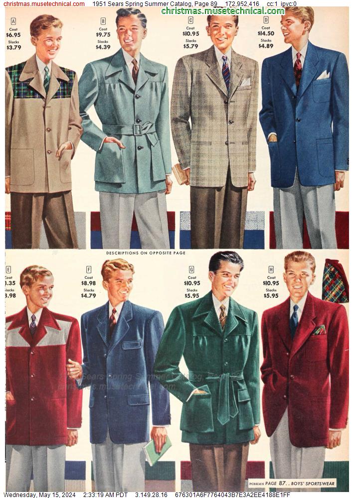 1951 Sears Spring Summer Catalog, Page 89
