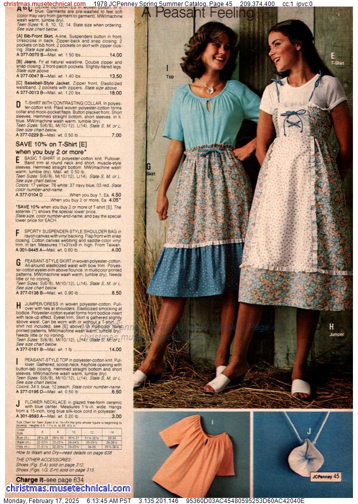 1978 JCPenney Spring Summer Catalog, Page 45