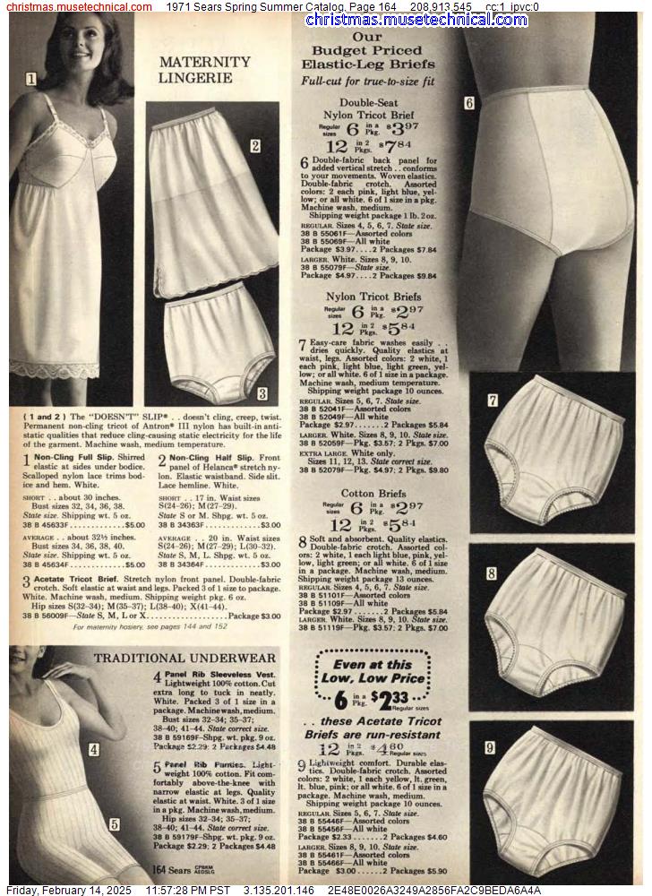 1971 Sears Spring Summer Catalog, Page 164