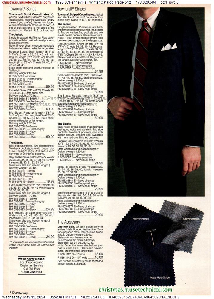 1990 JCPenney Fall Winter Catalog, Page 512