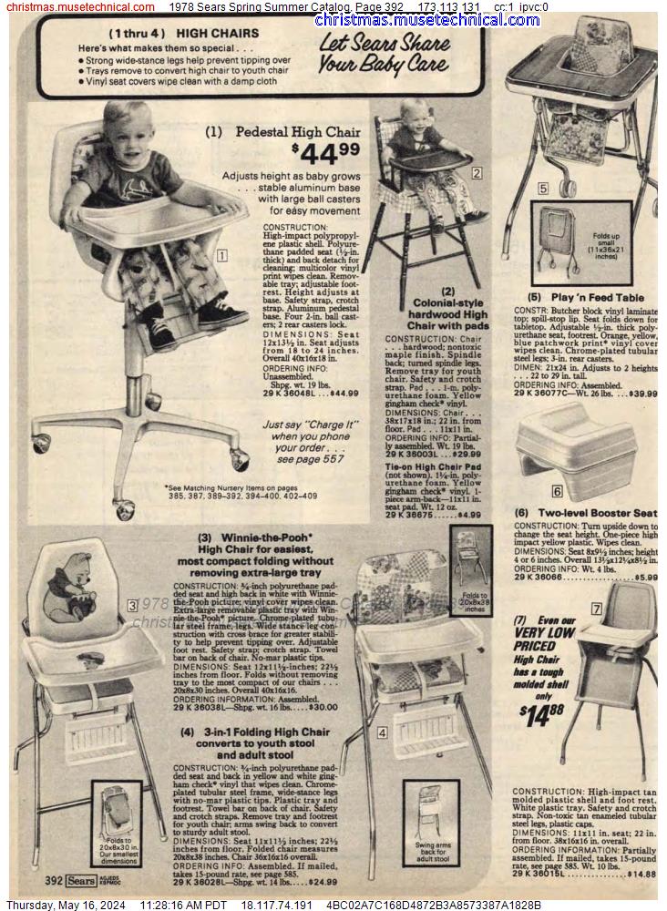 1978 Sears Spring Summer Catalog, Page 392