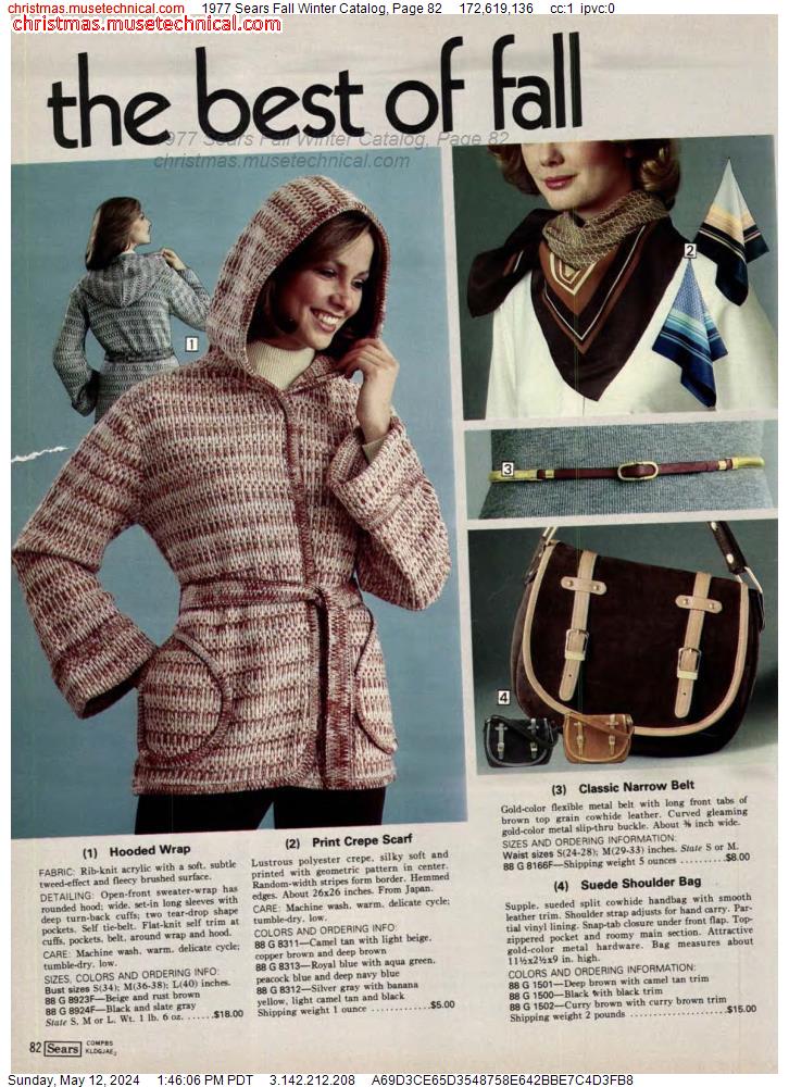 1977 Sears Fall Winter Catalog, Page 82