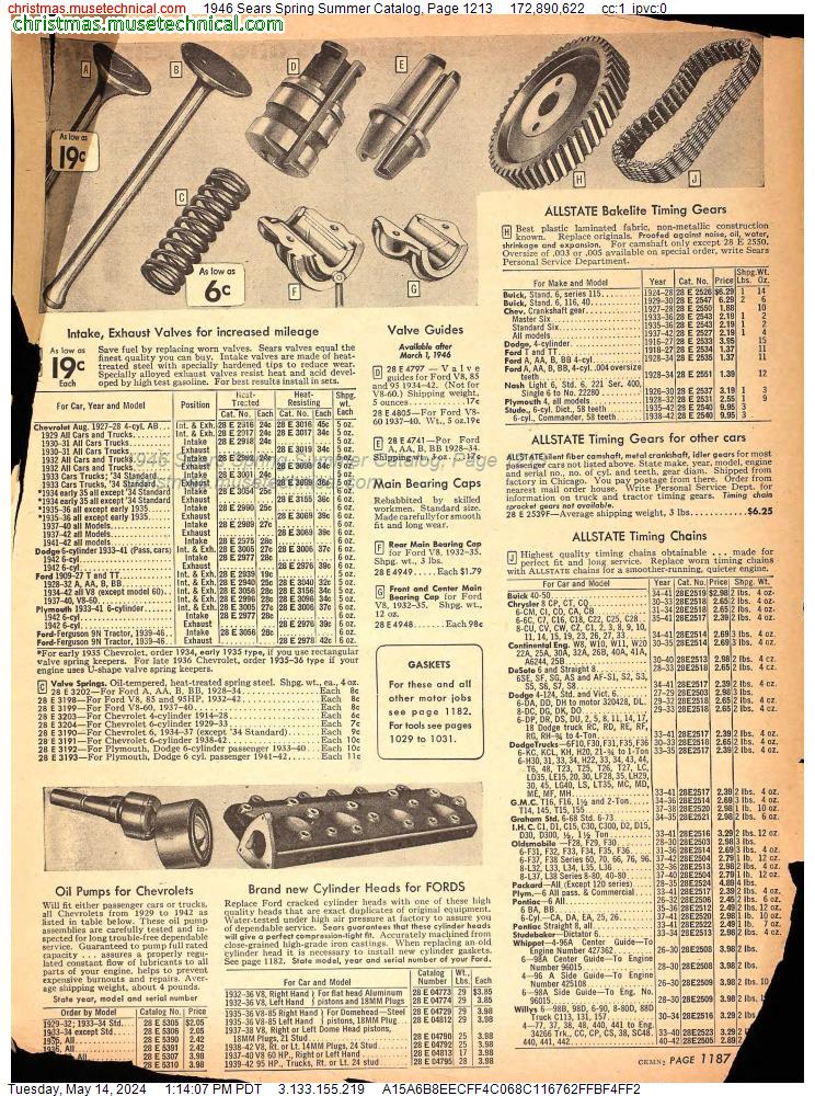 1946 Sears Spring Summer Catalog, Page 1213