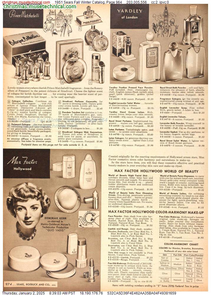 1951 Sears Fall Winter Catalog, Page 964