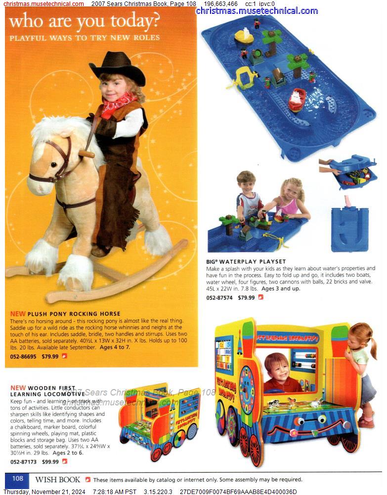 2007 Sears Christmas Book, Page 108