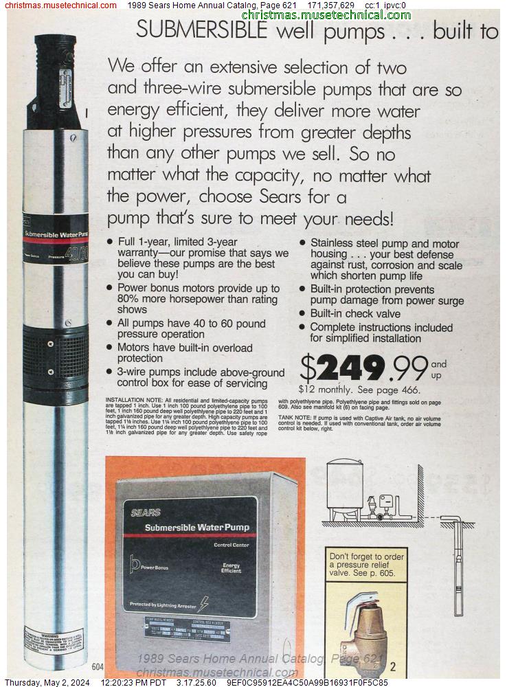 1989 Sears Home Annual Catalog, Page 621