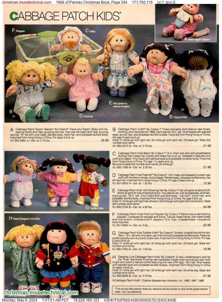 1989 JCPenney Christmas Book, Page 394