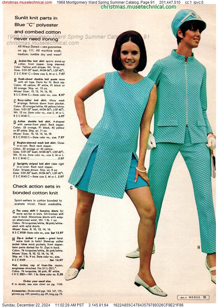 1968 Montgomery Ward Spring Summer Catalog, Page 91