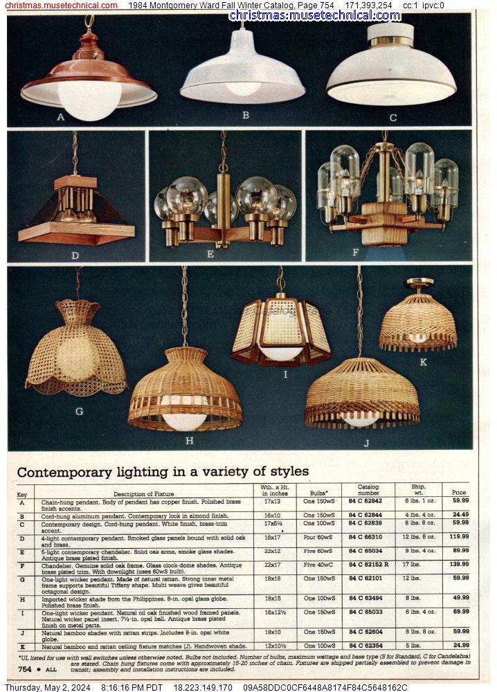 1984 Montgomery Ward Fall Winter Catalog, Page 754
