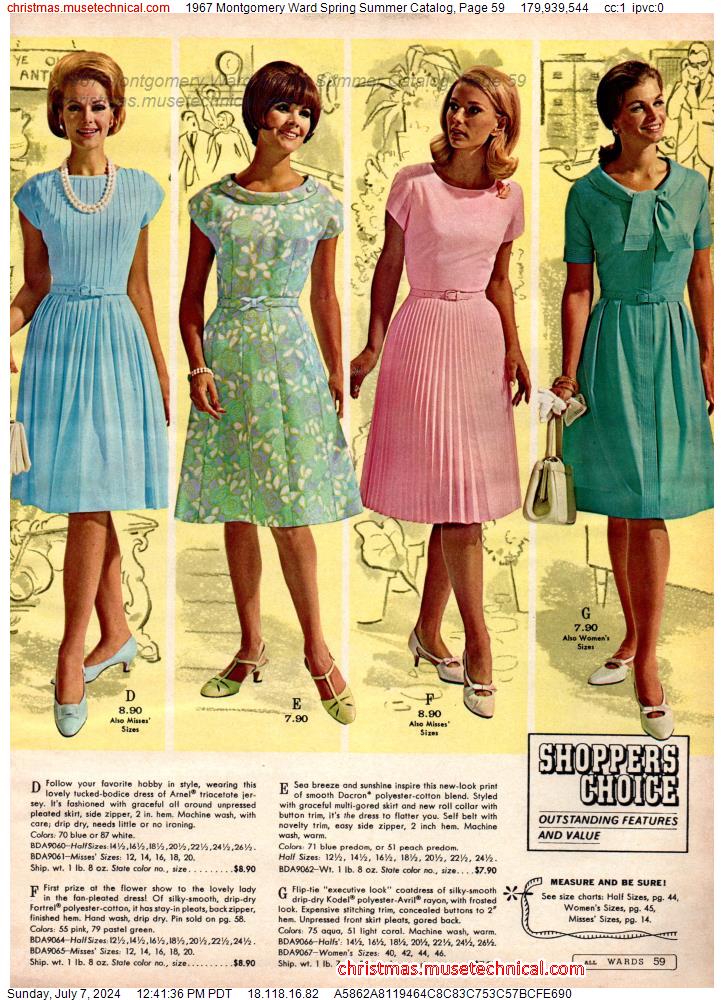 1967 Montgomery Ward Spring Summer Catalog, Page 59