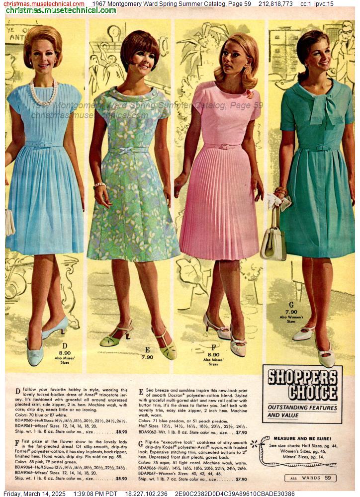 1967 Montgomery Ward Spring Summer Catalog, Page 59