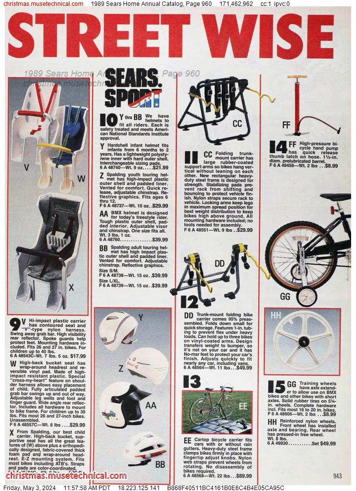 1989 Sears Home Annual Catalog, Page 960