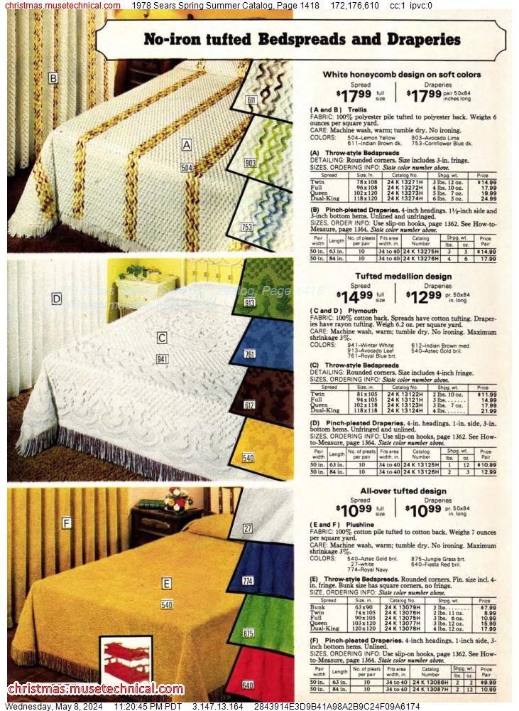 1978 Sears Spring Summer Catalog, Page 1418