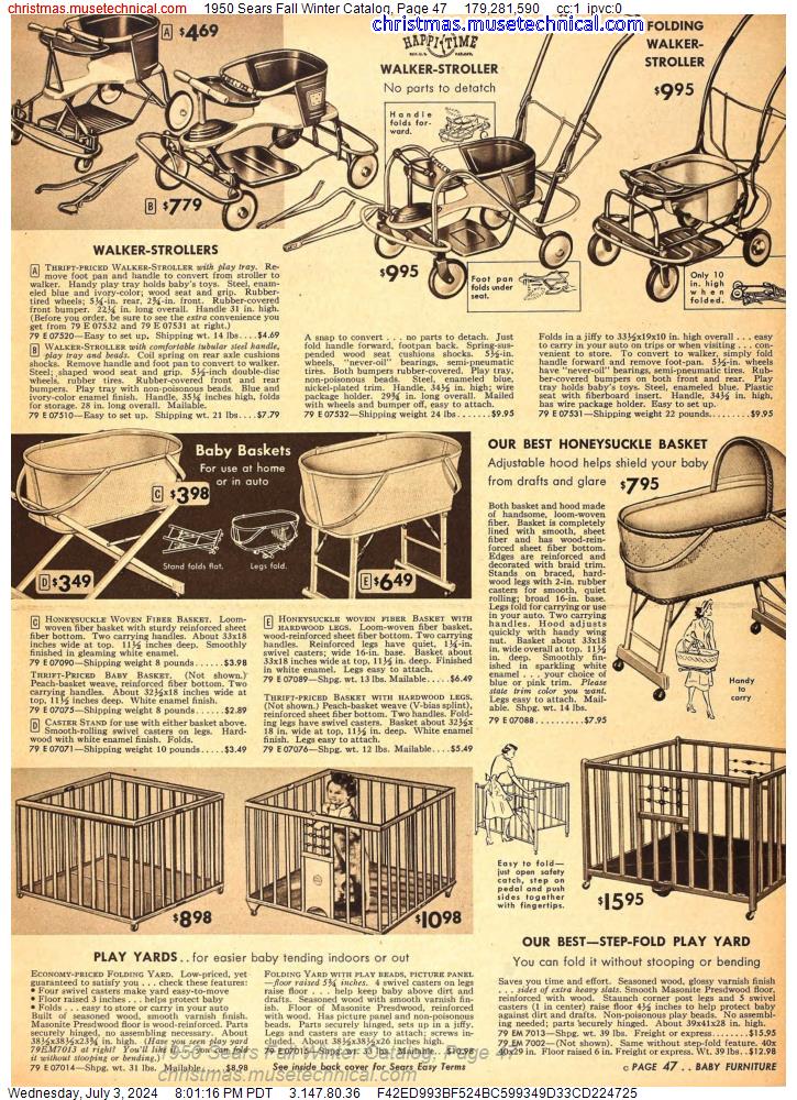 1950 Sears Fall Winter Catalog, Page 47
