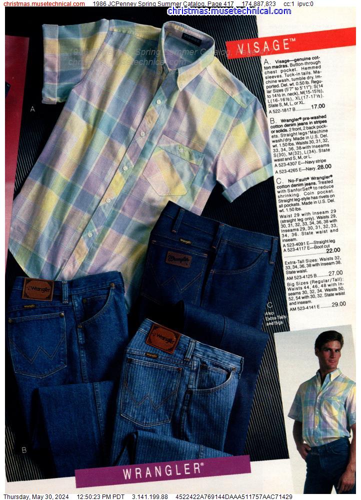 1986 JCPenney Spring Summer Catalog, Page 417