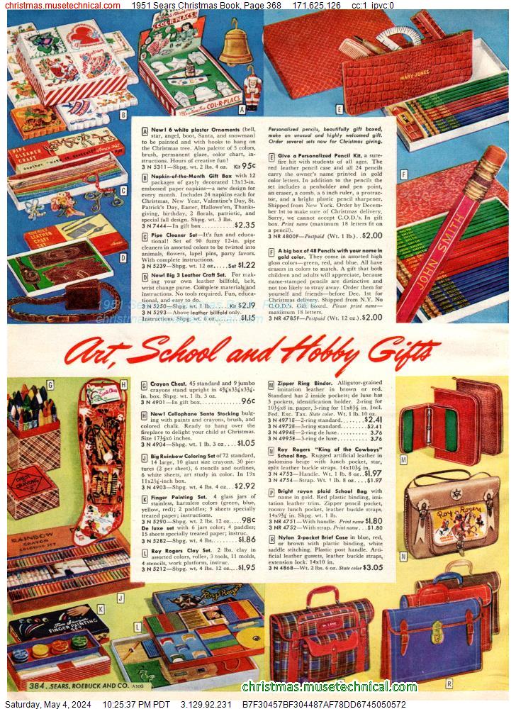 1951 Sears Christmas Book, Page 368