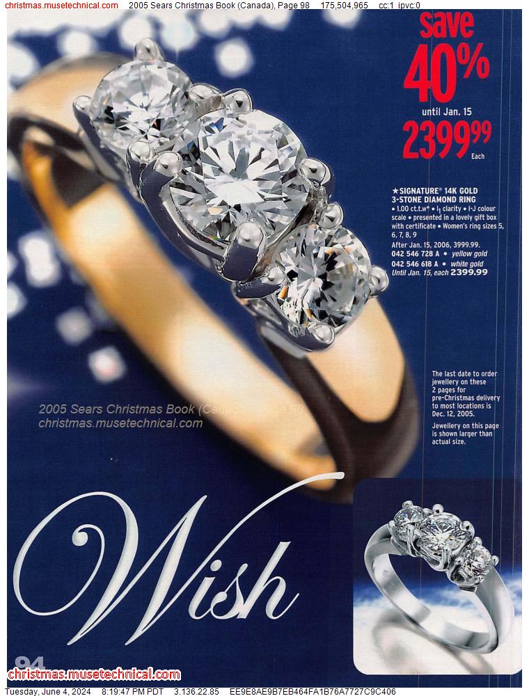 2005 Sears Christmas Book (Canada), Page 98