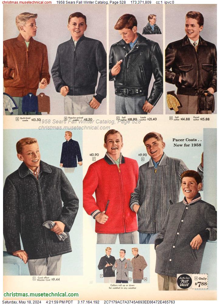 1958 Sears Fall Winter Catalog, Page 528 - Catalogs & Wishbooks