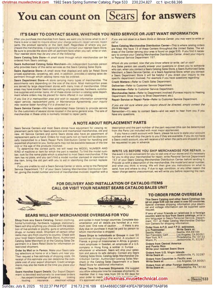 1982 Sears Spring Summer Catalog, Page 533