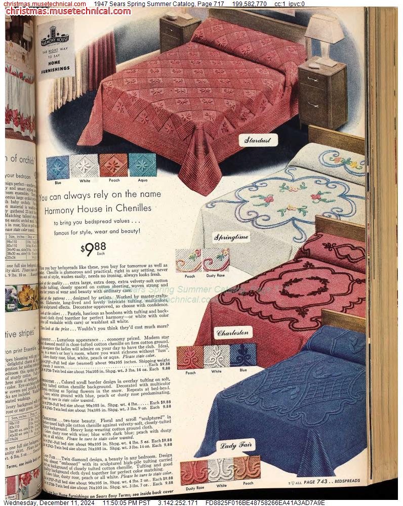 1947 Sears Spring Summer Catalog, Page 717