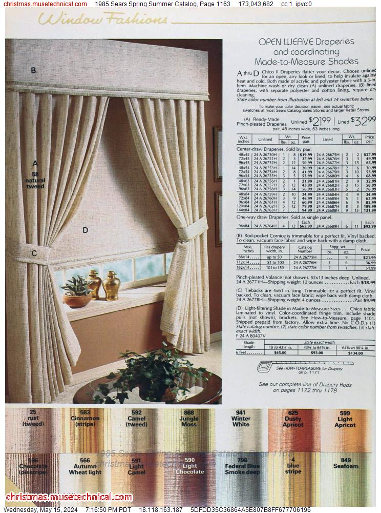 1985 Sears Spring Summer Catalog, Page 1163