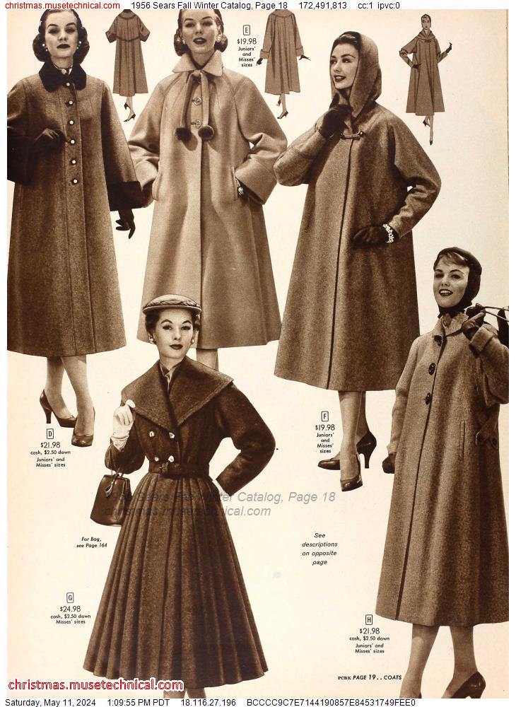 1956 Sears Fall Winter Catalog, Page 18