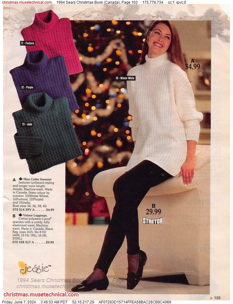 1994 Sears Christmas Book (Canada), Page 103
