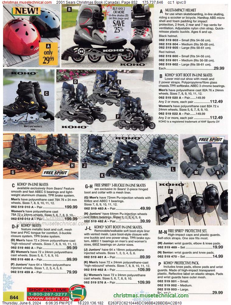 2001 Sears Christmas Book (Canada), Page 852