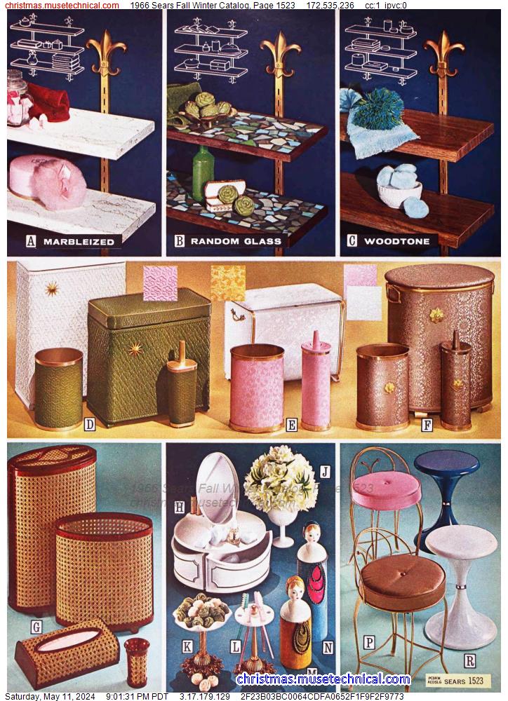 1966 Sears Fall Winter Catalog, Page 1523