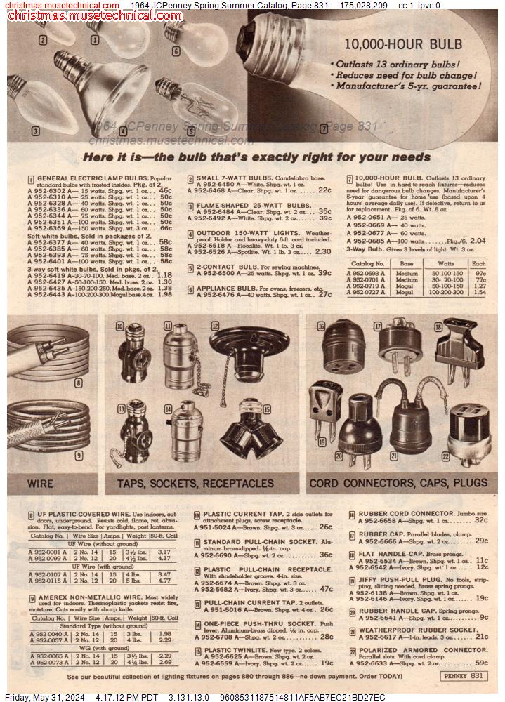 1964 JCPenney Spring Summer Catalog, Page 831