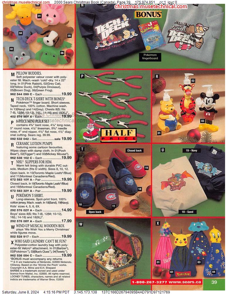2000 Sears Christmas Book (Canada), Page 39