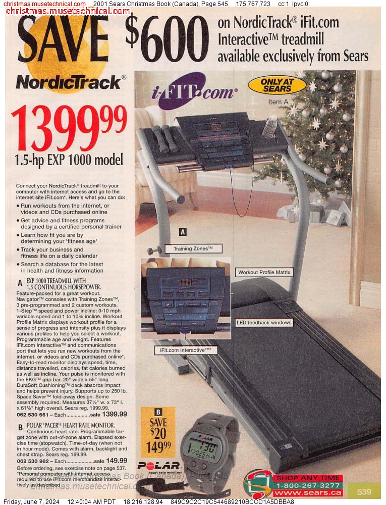 2001 Sears Christmas Book (Canada), Page 545