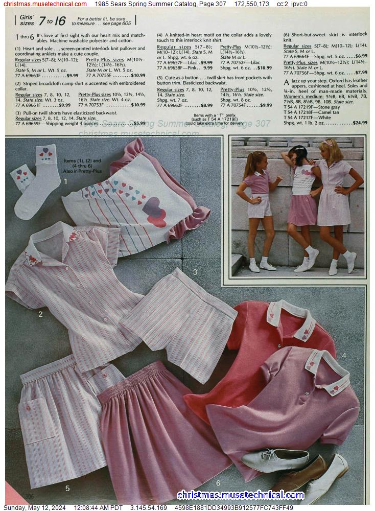 1985 Sears Spring Summer Catalog, Page 307