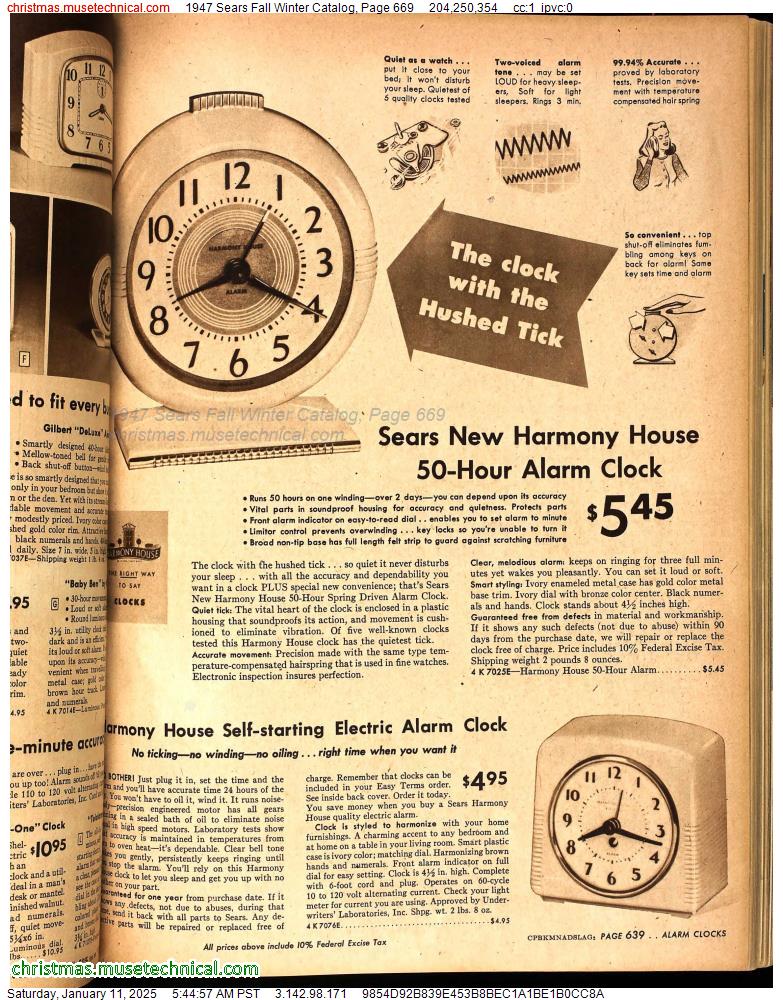 1947 Sears Fall Winter Catalog, Page 669