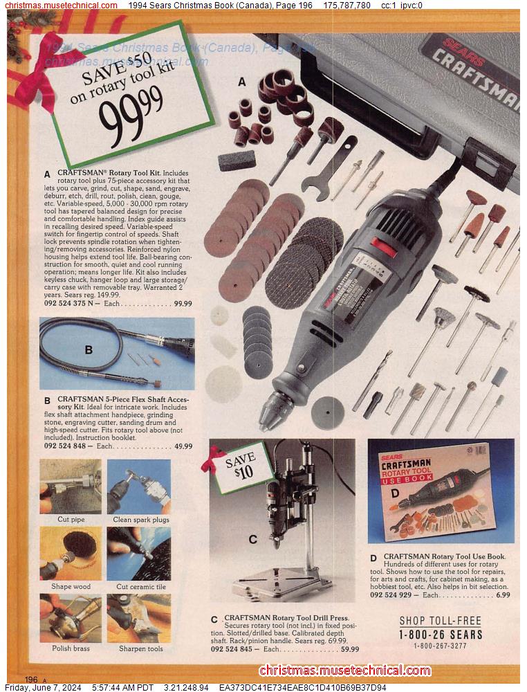 1994 Sears Christmas Book (Canada), Page 196