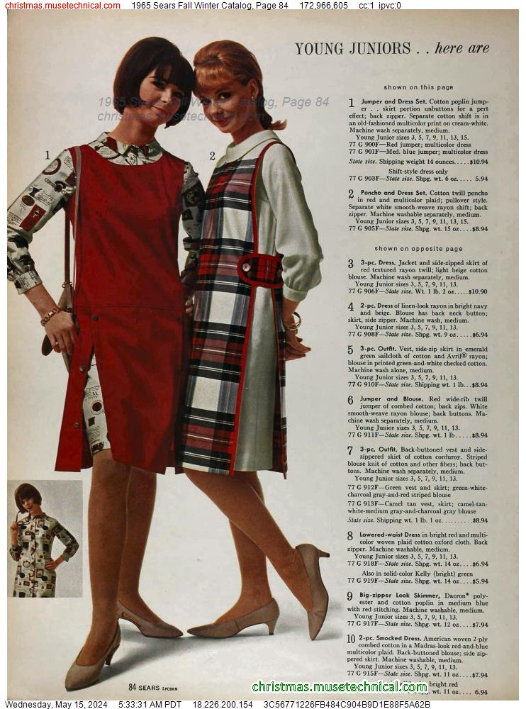 1965 Sears Fall Winter Catalog, Page 84