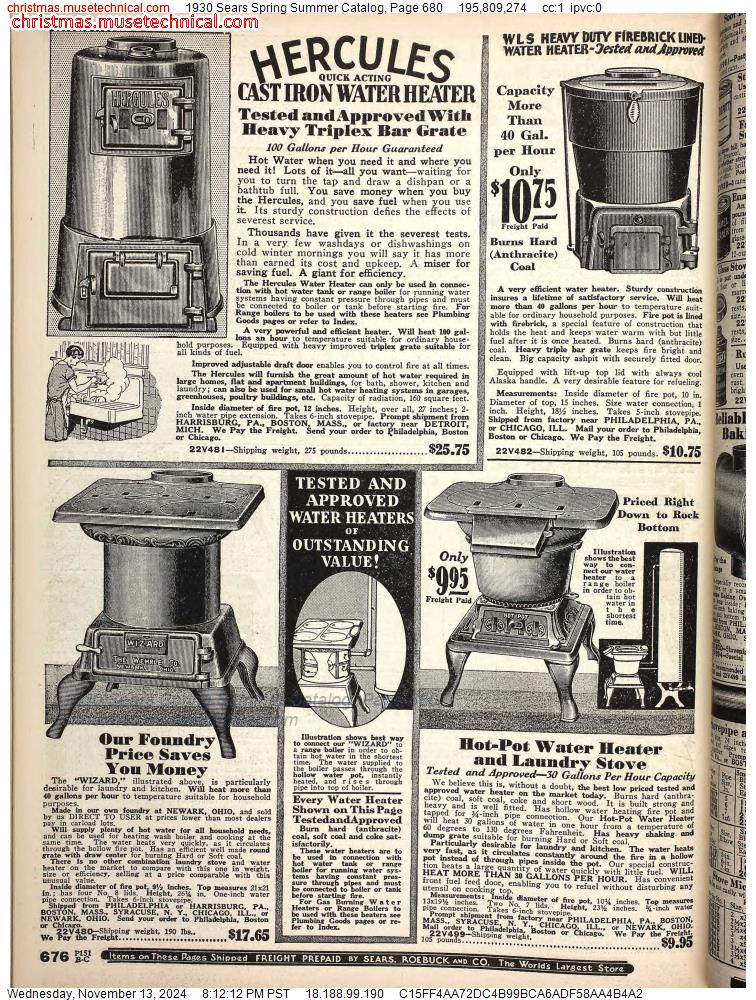 1930 Sears Spring Summer Catalog, Page 680