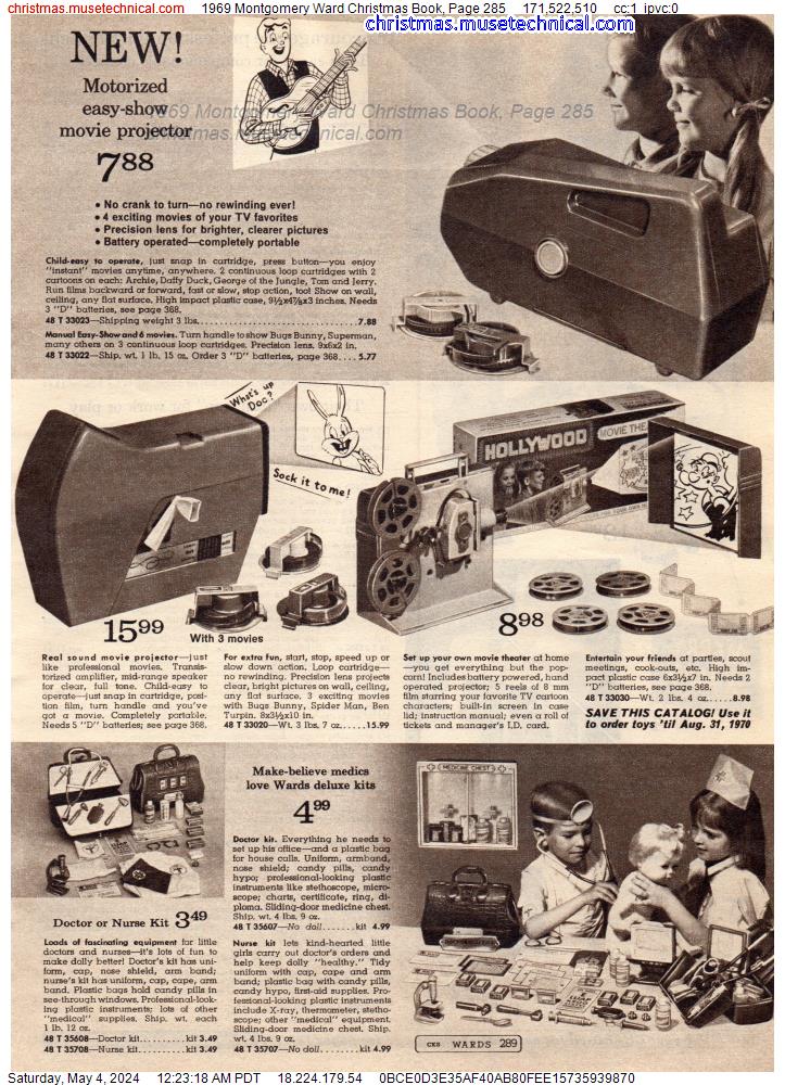 1969 Montgomery Ward Christmas Book, Page 285