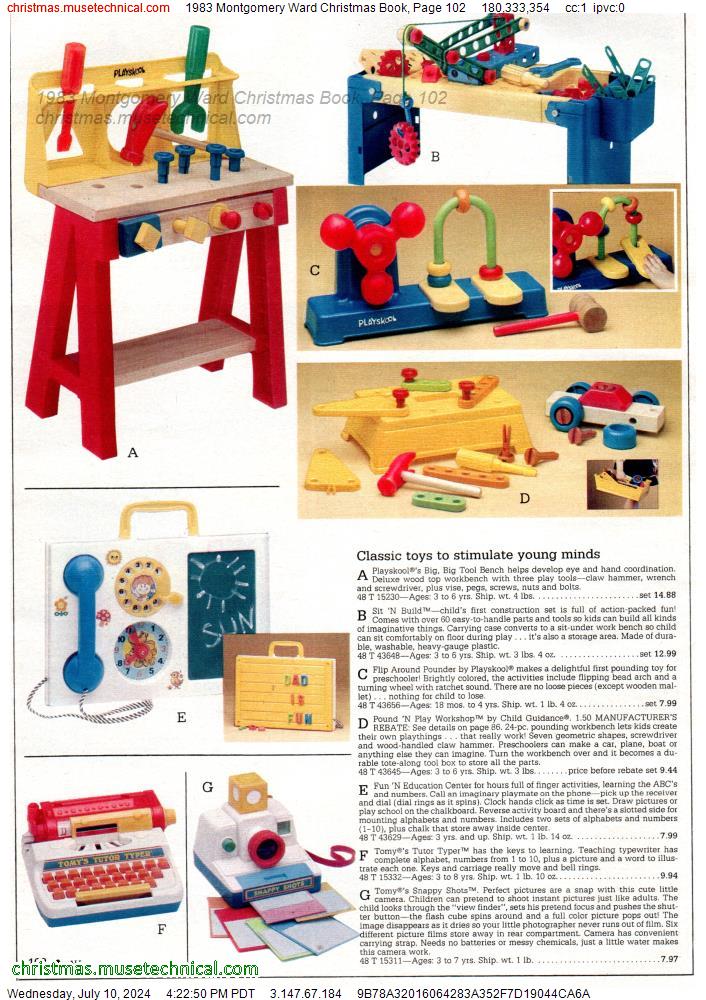 1983 Montgomery Ward Christmas Book, Page 102