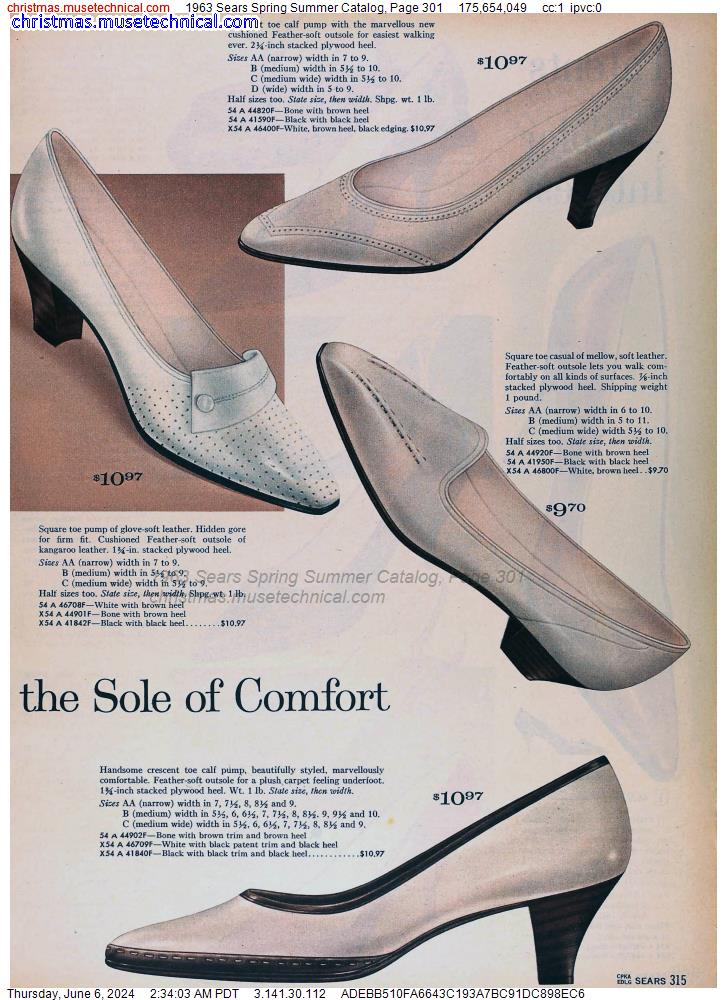 1963 Sears Spring Summer Catalog, Page 301