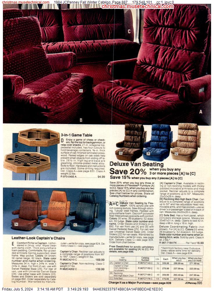 1984 JCPenney Fall Winter Catalog, Page 887