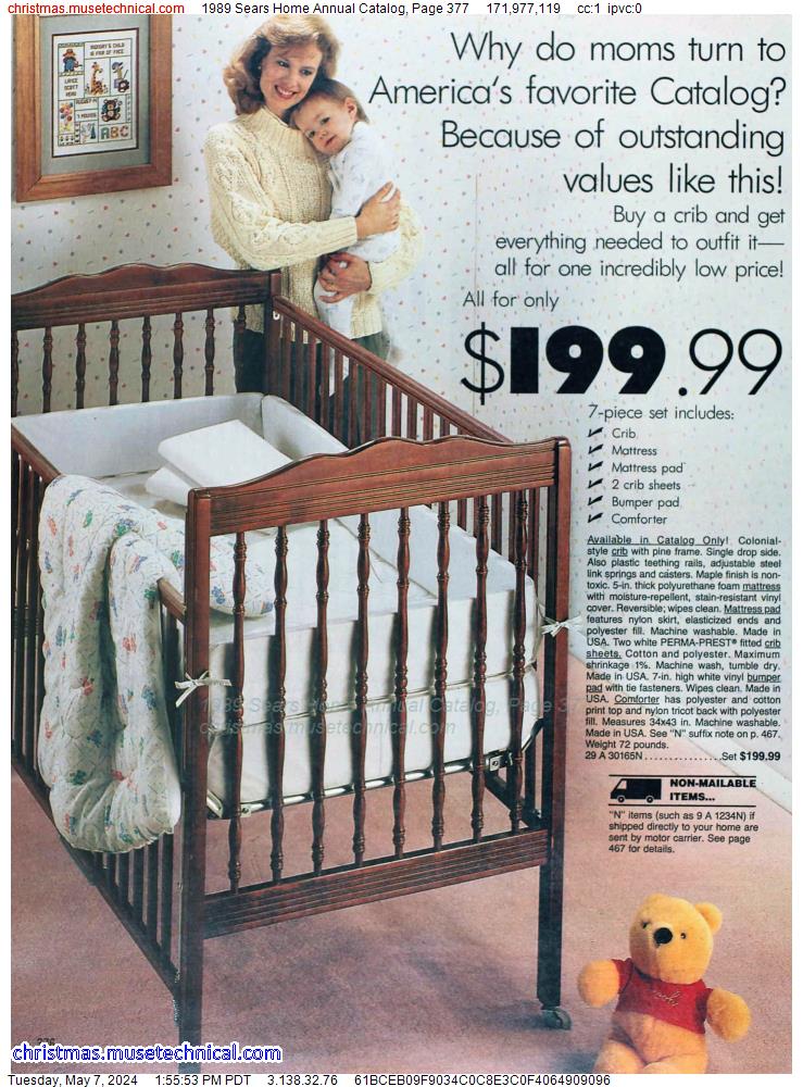 1989 Sears Home Annual Catalog, Page 377
